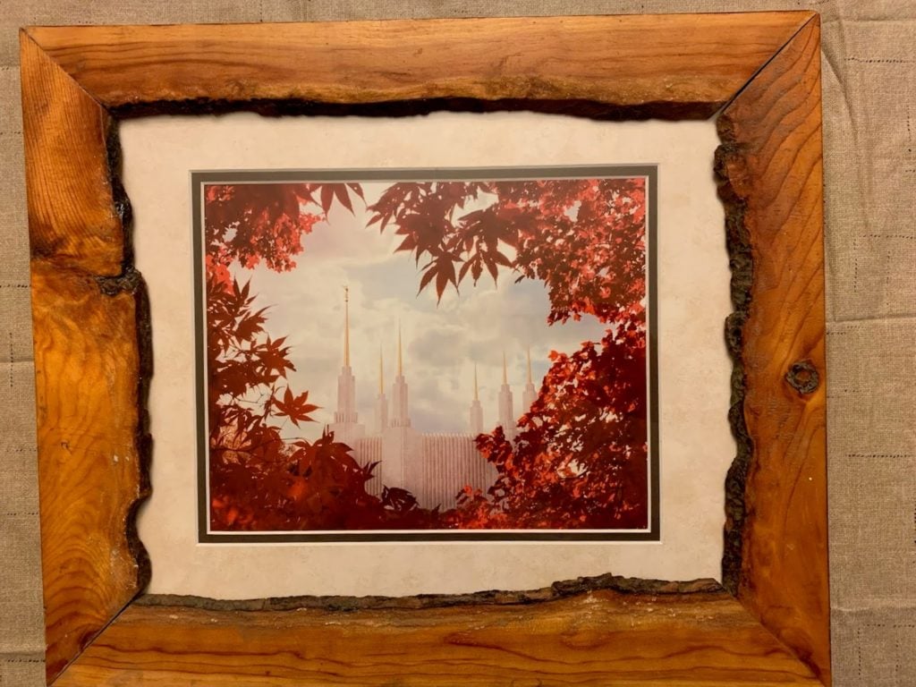 Custom live edge solid wood picture frames