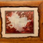 Custom live edge solid wood picture frames