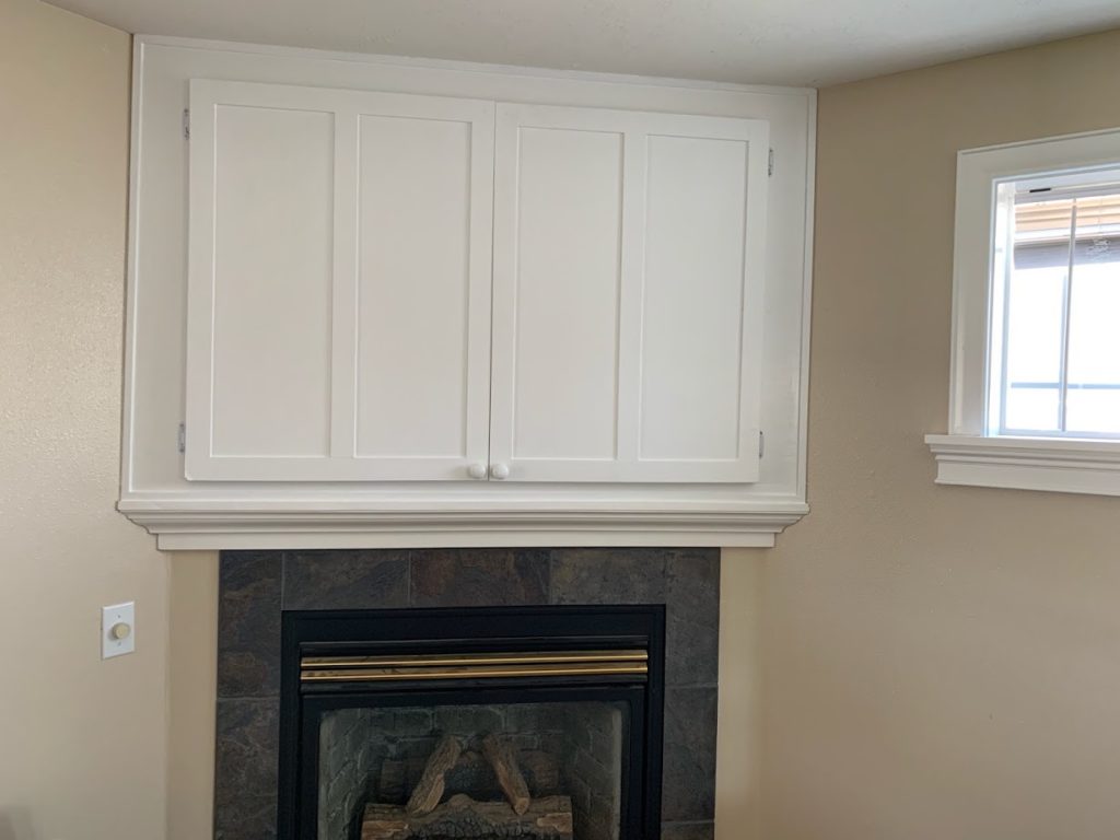 Custom built-in media cabinet
